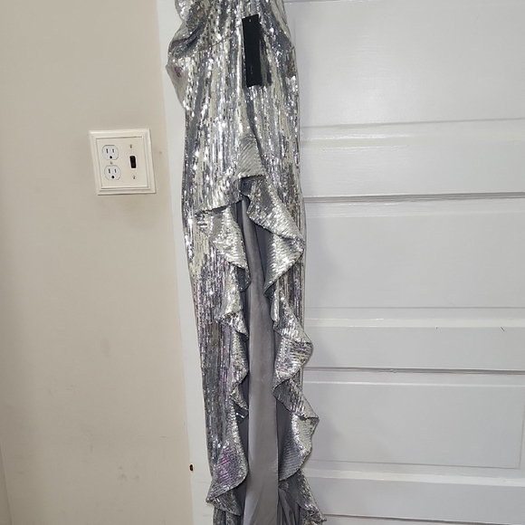 Fashion Nova Metallic Strapless Dress - Picture 4 of 7